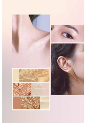 Im Unny No:03 Coral Mirrorball Likit Glitter Stick Far Gold