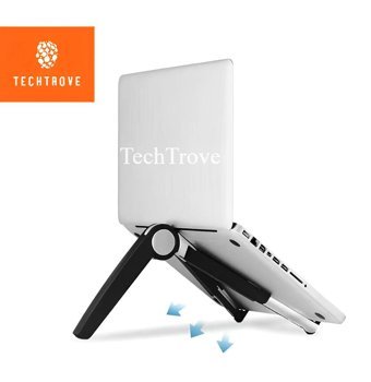 Techtrove P1 Katlanabilir Metal Dikey Kullanım Ayarlanabilir Taşınabilir Ayaklı Laptop Standı