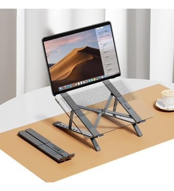 Ally Mc N3-2 Katlanabilir Metal Dikey Kullanım Ayarlanabilir Taşınabilir Ayaklı Laptop Standı