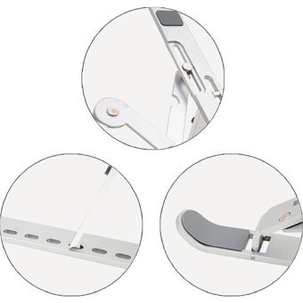 Lisinya 4767 Katlanabilir Metal Dikey Kullanım Ayarlanabilir Taşınabilir Ayaklı Laptop Standı