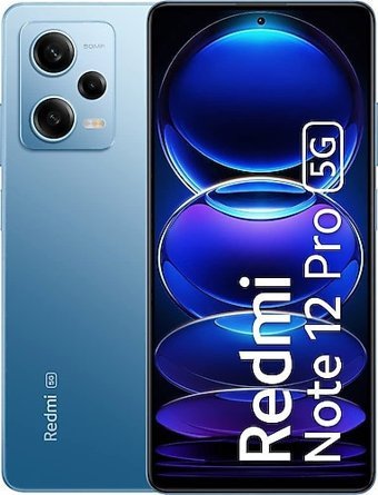 Xiaomi Redmi Note 12 Pro 5G 128 GB Hafıza 8 GB Ram 6.67 inç 50 MP Çift Hatlı OLED Ekran Android Akıllı Cep Telefonu Mavi