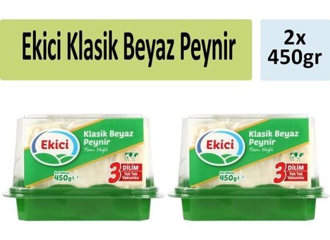 Ekici Klasik Tam Yağlı İnek Beyaz Peynir 2x450 gr