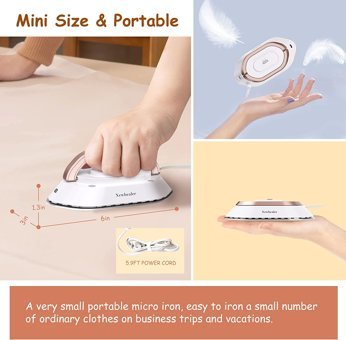 Newbealer NV301 300 W Alüminyum Tabanlı Kablolu Seyahat Ütüsü