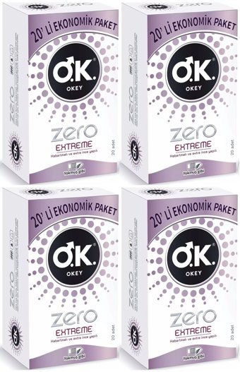 Okey Zero Extreme İnce Prezervatif 4x20'li