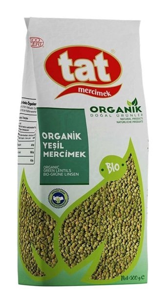 Tat Organik Yeşil Mercimek 500 gr