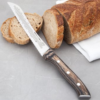 Karaca x Refika'dan Paslanmaz Çelik Tırtıklı 19 cm Ekmek Bıçağı
