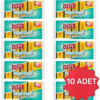 Stepy Oluklu 10x5'li Bulaşık Süngeri