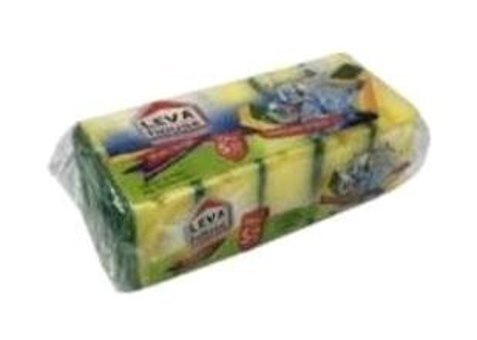 Leva LV-2616 Oluklu 5'li Bulaşık Süngeri