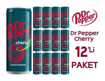 Dr. Pepper Cherry Kutu Kola 12x330 ml