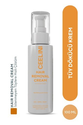 Ceelini Tüm Ciltler İçin Tüm Vücut Tüy Dökücü Krem 100 ml