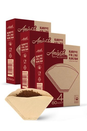 Anisah Coffee Kokusuz 4 Numara Filtre Kahve Kağıdı 320'li