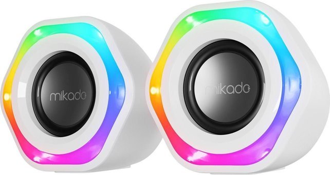 Mikado MD-176 RGB USB Kablolu Mini 1+1 Bilgisayar Hoparlörü