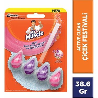 Mr Muscle Active Clean Çiçek Festivali Klozet Bloğu 38 gr