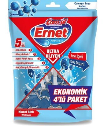 Ernet Ultra Hijyen 5'li Etki Klozet Bloğu 4x40 gr