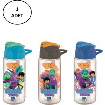 Gıpta Rafadan Tayfa Pipetli Çok Renkli Tritan Okul Çocuk Matara 500 ml