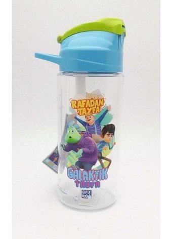 Gıpta Rafadan Tayfa Pipetli Mavi Tritan Okul Çocuk Matara 500 ml