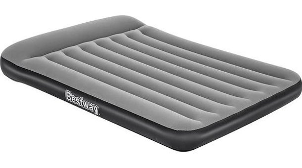 Bestway 67462 Elektrikli Ev Tipi Çift Kişilik Şişme Yatak Gri