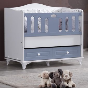 Setay Royal 60x120 Lake Mdf 12 kg Dikdörtgen Çekmeceli Sallanan Beşik Gri