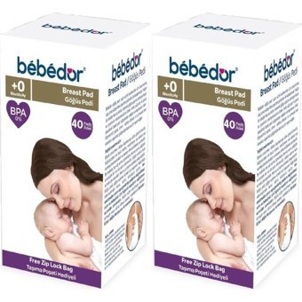 Bebedor Göğüs Pedi 2x40'lı