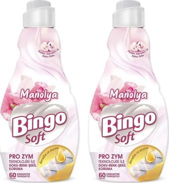 Bingo Soft Konsantre Manolya 120 Yıkama Yumuşatıcı 2x1.44 lt