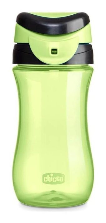 Chicco Sportif Akıtmaz Kulpsuz 2+ Yaş 350 ml Alıştırma Bardağı Yeşil