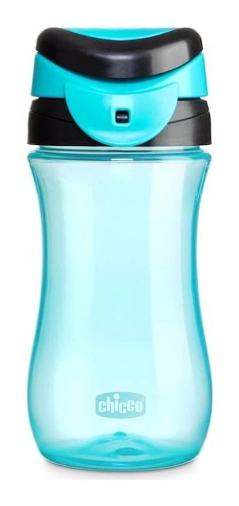 Chicco Sportif Akıtmaz Kulpsuz 2+ Yaş 350 ml Alıştırma Bardağı Mavi
