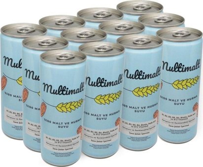 Multimalt Alkolsüz %100 Malt Ve Hurma Suyu 12x250 ml