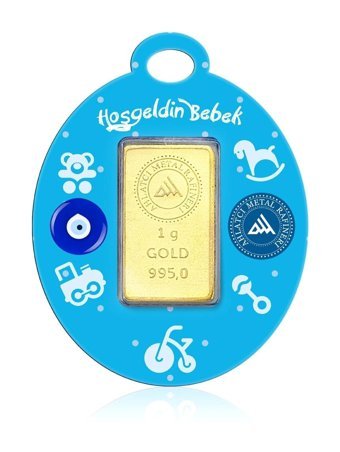 Ahlatcı Erkek Bebek 24 Ayar 1 gr Gram Altın