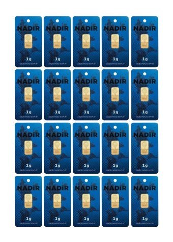 Nadir Gold 24 Ayar 20x1 gr Gram Altın