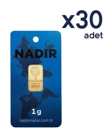 Nadir Gold 24 Ayar 30x1 gr Gram Altın