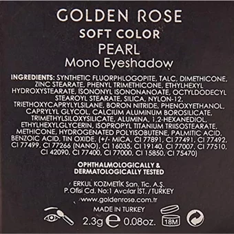 Golden Rose Color Pearl Mono No:44 Toz Işıltılı Tekli Far Kahverengi