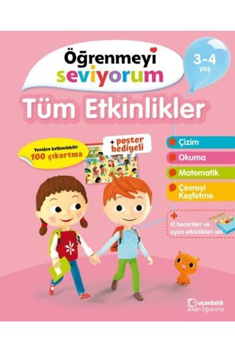 Uçanbalık Yayıncılık Tüm Etkinlikler - Öğrenmeyi Seviyorum 3-4 Yaş kitabı Kolektif Uçanbalık Yayıncılık