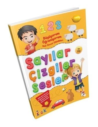 Sayılar - Çizgiler - Sesler - Büyüyorum Öğreniyorum Okul Öncesi Etkinlikleri- Bıcırık Yayınları
