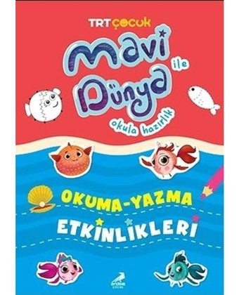 TRT Çocuk - Okuma Yazma Etkinlikleri - Mavi Dünya Okula Hazırlık- Erdem Çocuk