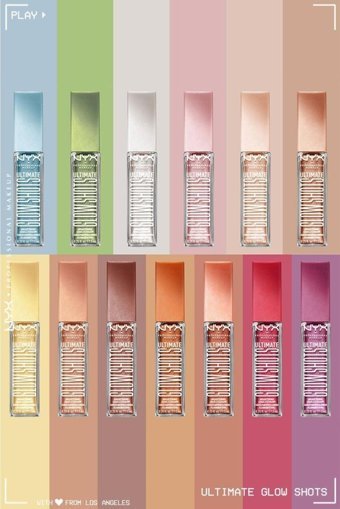 Nyx Professional Makeup 04 Grapefruit Glow Likit Işıltılı Tekli Far Pembe