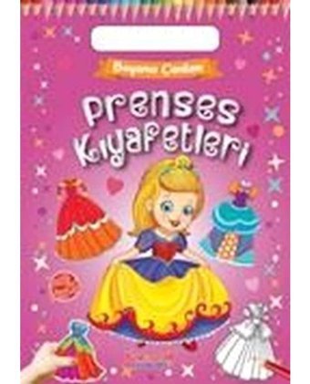 Prenses Kıyafetleri - Boyama Çantam - Renkli Çıkartmalı- Yumurcak Yayınları