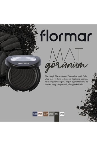 Flormar M07 Chocolate Brown Krem Mat Tekli Far Kahverengi