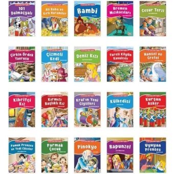En Çok Sevilen Minik Klasikler Seti - 20 Kitap Takım- Bıcırık Yayınları