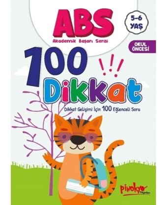 ABS 100 Dikkat - Dikkat Gelişimi İçin 100 Eğlenceli Soru 5 - 6 Yaş - Buçe Dayı - Pinokyo