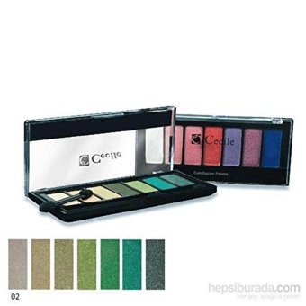 Cecile No:02 Toz Metalik Far Paleti