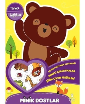 Minik Dostlar Ormanda Yürüyüş Boyama Kitabı - Türkçe İngilizce- Doğan Çocuk