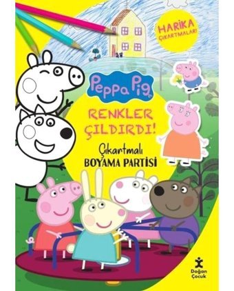 Renkler Çıldırdı! Peppa Pig Çıkartmalı Boyama Partisi - Harika Çıkartmalar!- Doğan Çocuk