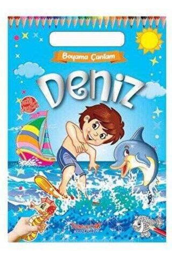 Yumurcak Yayınları Yumurcak Boyama Çantam - Deniz Boyama Kitabı Çıkartma Ve Aktivite Kitabı