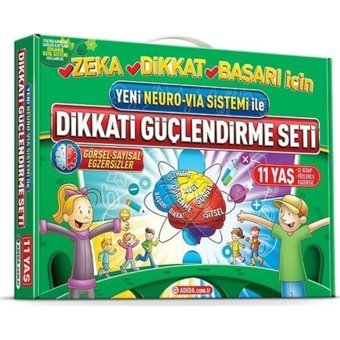 Yeni Neuro-Via Sistemi İle Dikkati Güçlendirme Seti 11 Yaş - Osman Abalı - Adeda