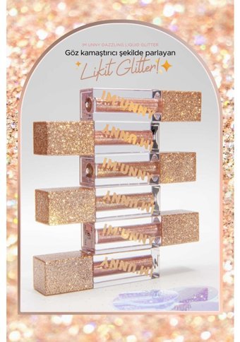 Im Unny No:02 Punch Sparkling Likit Glitter Tekli Far Altın