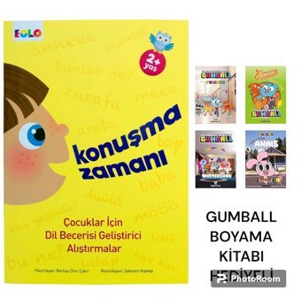 Eolo KONUŞMA ZAMANI 2+ YAŞ - GUMBALL BOYAMA KİTABI HEDİYELİ