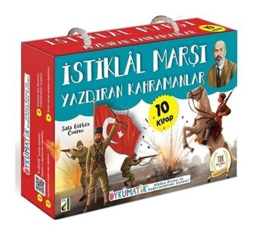 İstiklal Marşı Yazdıran Kahramanlar Seti - 10 Kitap Takım- Damla Yayınevi