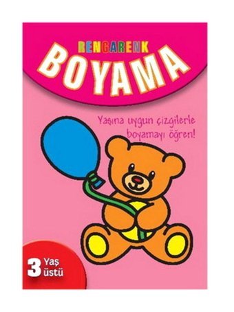 Parıltı Yayınları Rengarenk Boyama Kitabı 3 Yaş Üstü Parıltı Yay