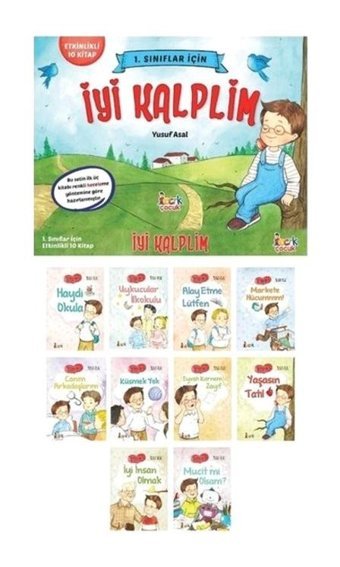İyi Kalplim-İlk Okuma Seti-1.Sınıflar İçin Etkinlikli 10 Kitap Takım - Yusuf Asal - Bıcırık Yayınları