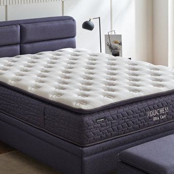 Yataş Bedding Duchess Ultra Care 150 x 200 cm Yataklı Başlıklı Çift Kişilik Sandıklı Baza Seti Lacivert
